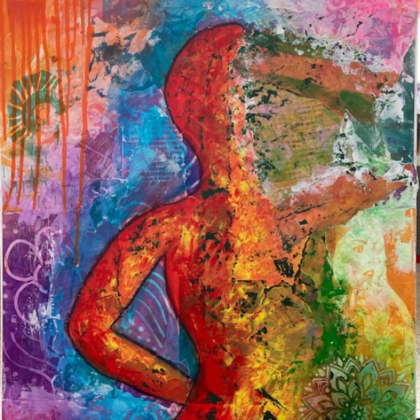 WORKSHOP MIXED MEDIA MET O.A. DE GELLI PLATE GEGEVEN DOOR INGRID 1