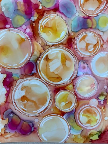 workshop alcoholinkt gegeven door Nina