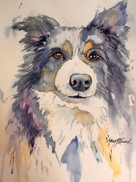 workshop aquarel eigen huisdier gegeven door Marianne Doense (VOL)